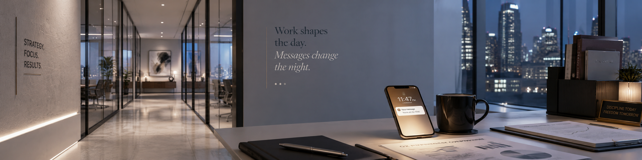 Late Night Office and Messages