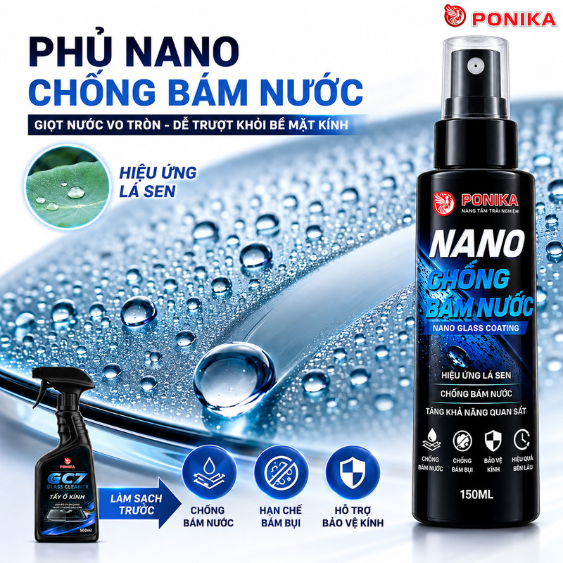 Phủ Nano chống bám nước