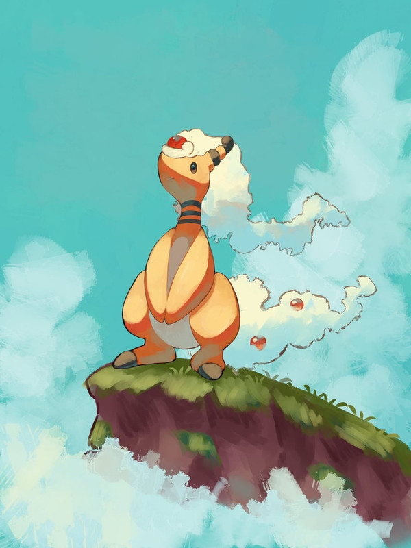 ampharos-and-mega-ampharos-pokemon-drawn