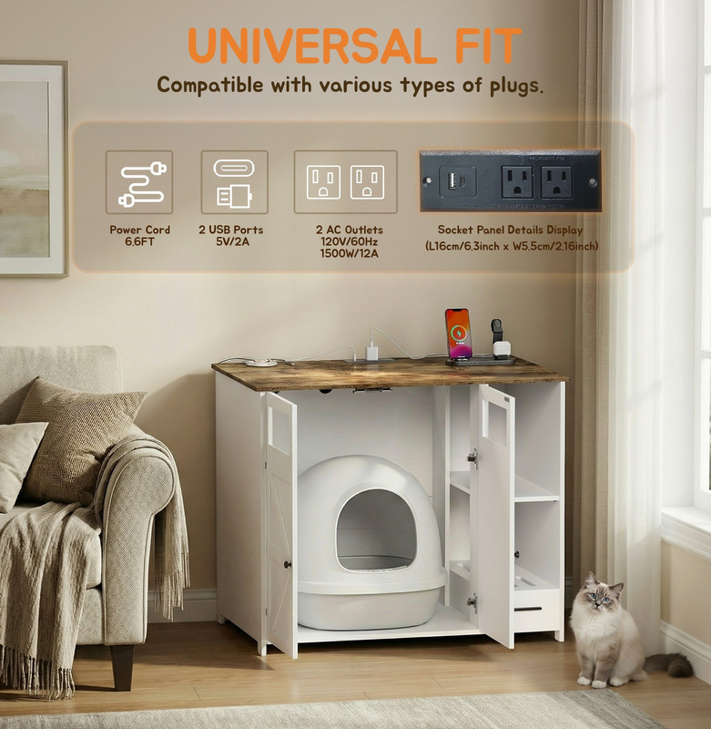 cat litter box enclosure