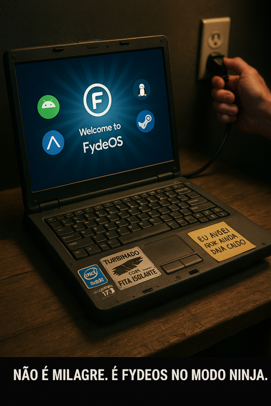 Review Pixbugtech: FydeOS – O Sistema Operacional que Olha para o Seu PC Velho e Diz: “Relaxa, Eu Dou Conta.”