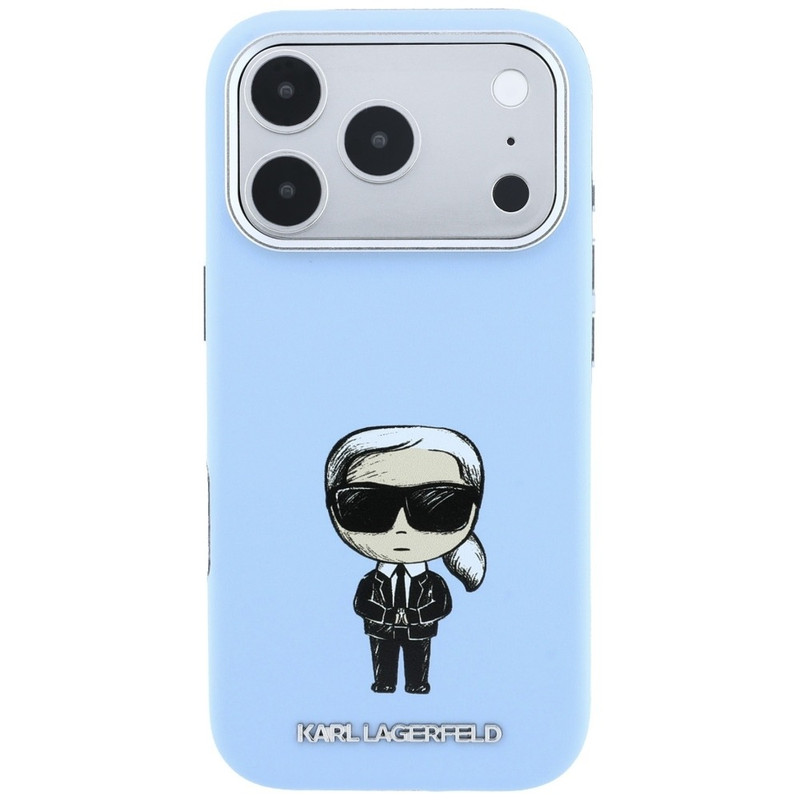 Husa pentru iPhone 18 Pro / iPhone 17 Pro Karl Lagerfeld Smooth Leather Ikonik Sketch MagSafe, Interior din microfibra, Protectie ridicata, Calitate premium, Negru imageye 3284545