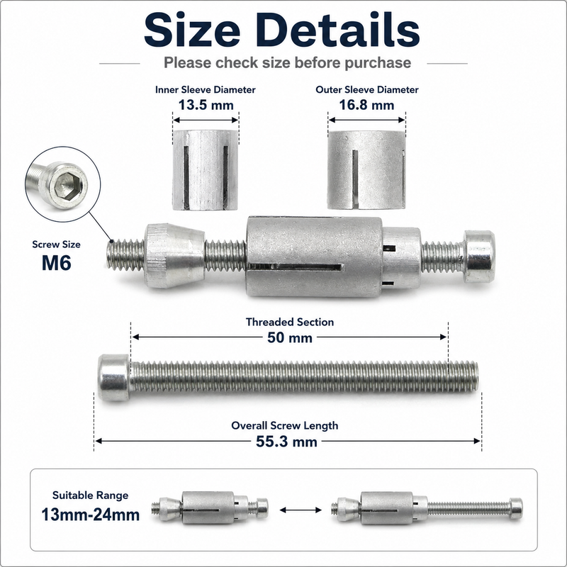 Motorcycle expansion bolt component details