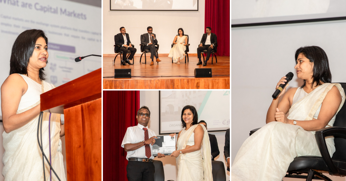 Ms. Bimanee Meepagala Director/CEO, participated in a capital markets awareness session and panel discussion