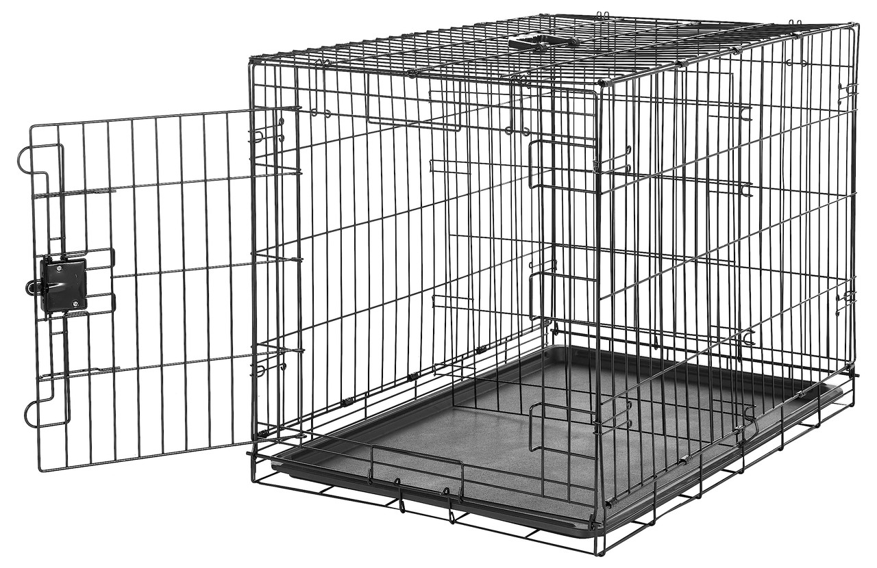 Amazon Basics Metal Wire Dog Crate 36-Inch Single Door