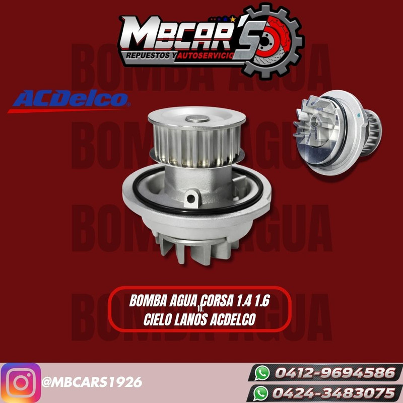 BOMBA DE AGUA CHEV CORSA /DAE CIELO / LANOS 