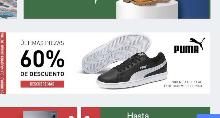 Coppel: Marca PUMA últimas piezas en oferta 
