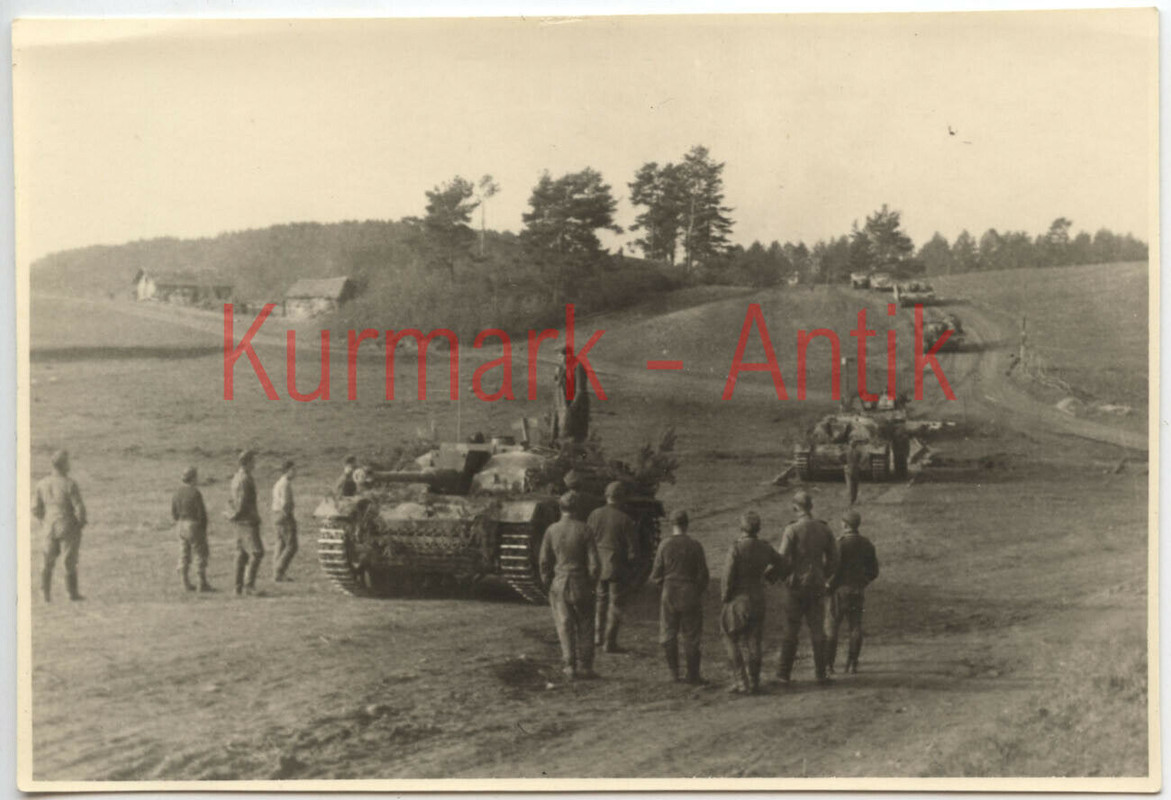 Foto Wehrmacht Panzer Stug Sturmgeschütz Russland Front Langrohr
