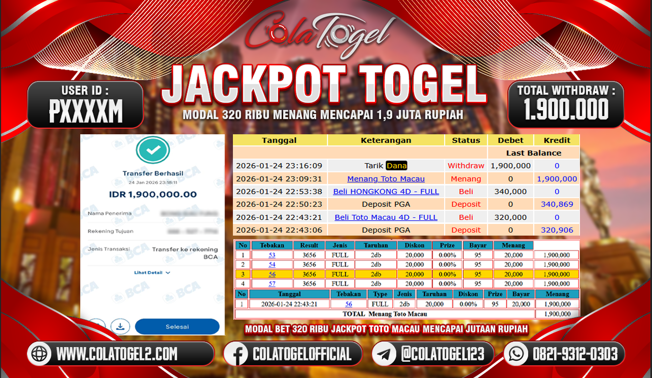 JACKPOT TOTO MACAU!! 