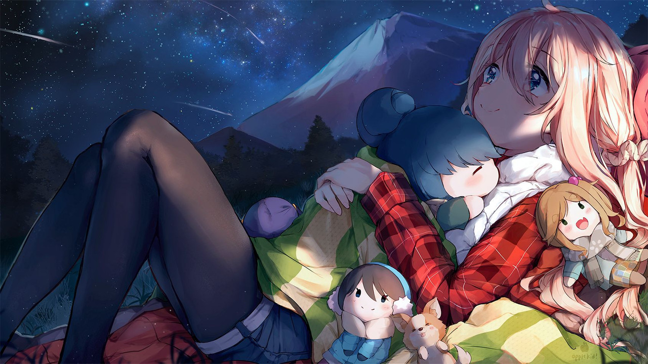 shima-rin-kagamihara-nadeshiko-inuyama-aoi-oogaki-chiaki-saitou-ena-and-1-more-yurucamp-drawn-by-r