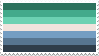 Stamp of mlm pride flag.