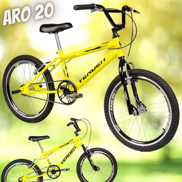 Bicicleta Infantil Aro 20 Verden Trust Amarela – Freio V-Brake