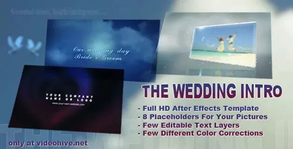 intro para boda after effects