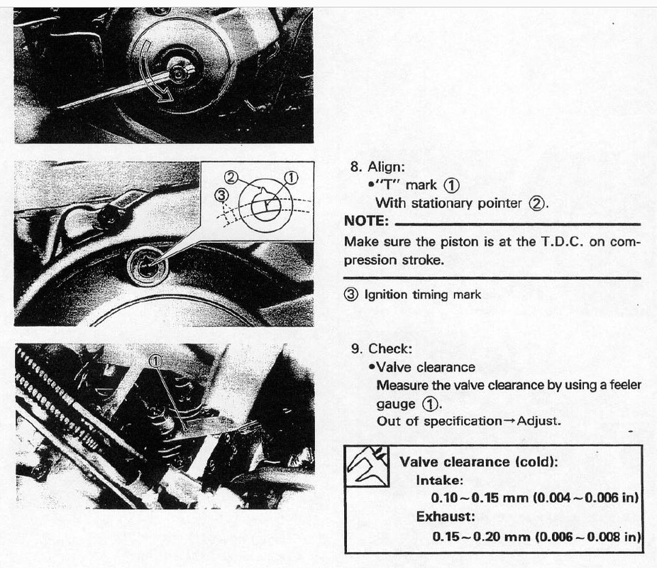 réglage jeux au soupape XTZ 3YF 1992 Jeu-soupapes