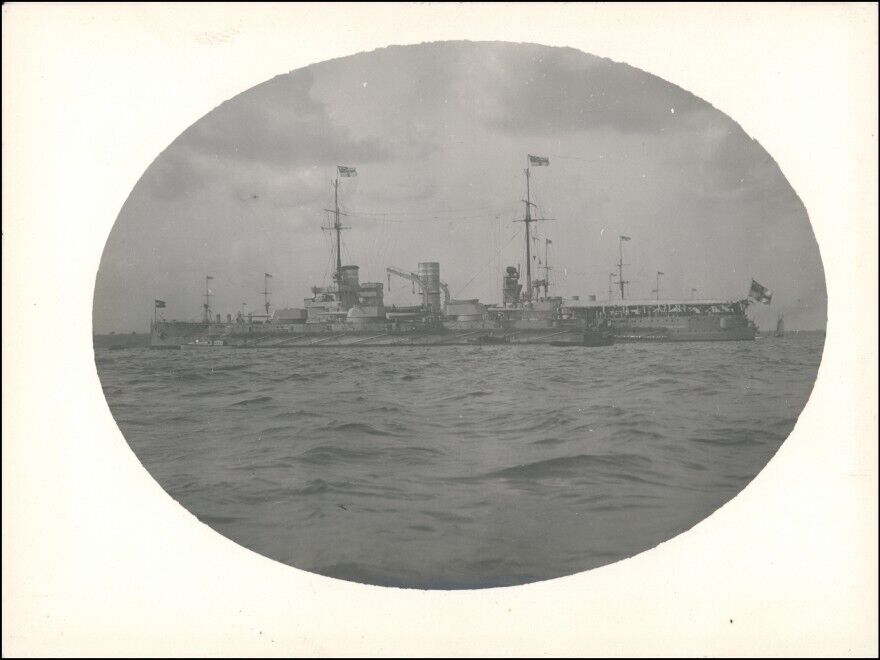 Schiffe-Schifffahrt - Kriegsschiffe (Marine) Reichskriegsfahne 1916 Privatfoto