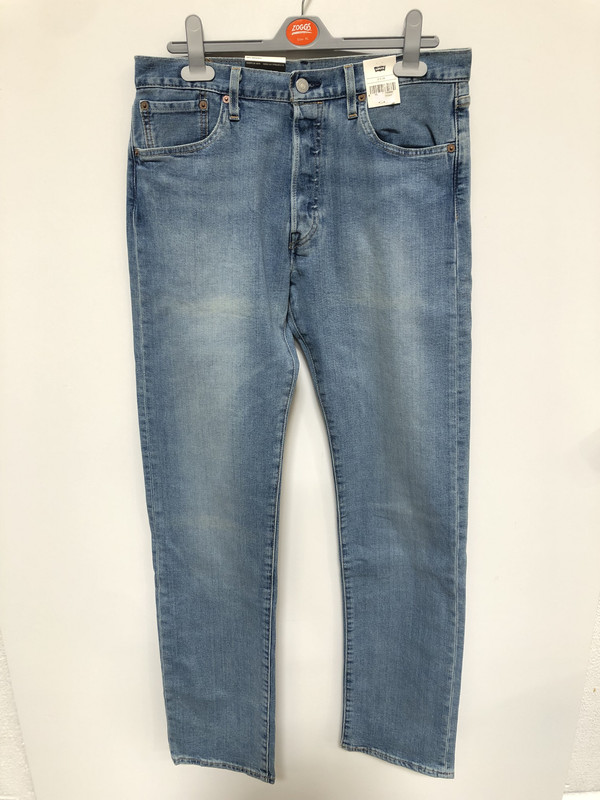 Levi's Herren Jeans 501 Original Fit Jeans, Hellblau, W34 L34 - Picture 3 of 6