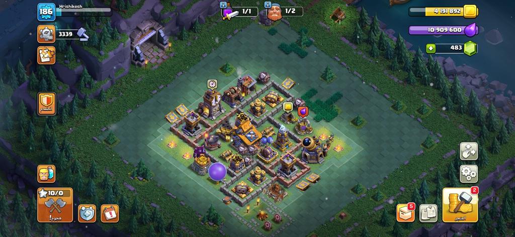 متجر كلاش - حساب تاون 14 جواهر وأبطال