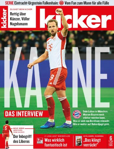 Cover: Kicker Sportmagazin No 06 vom 15  Januar 2024