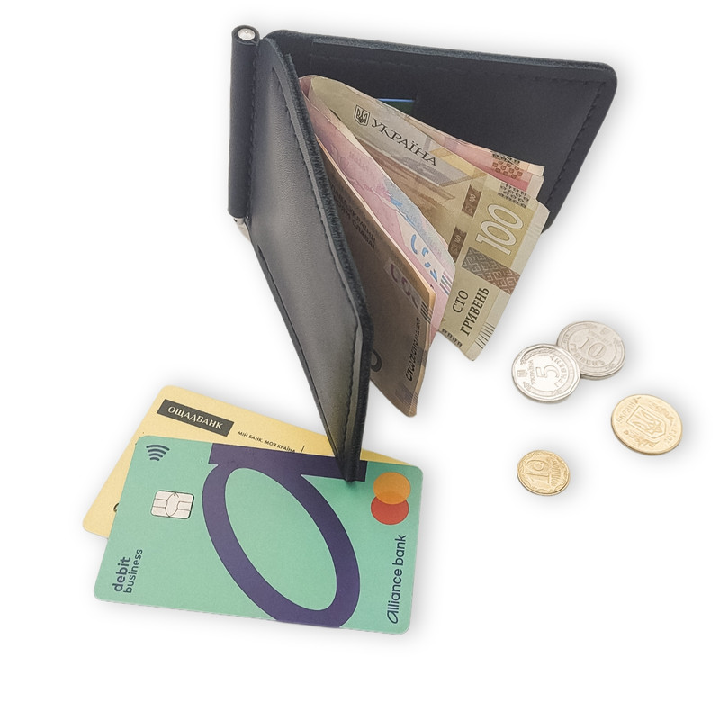 Затискач для купюр з картками