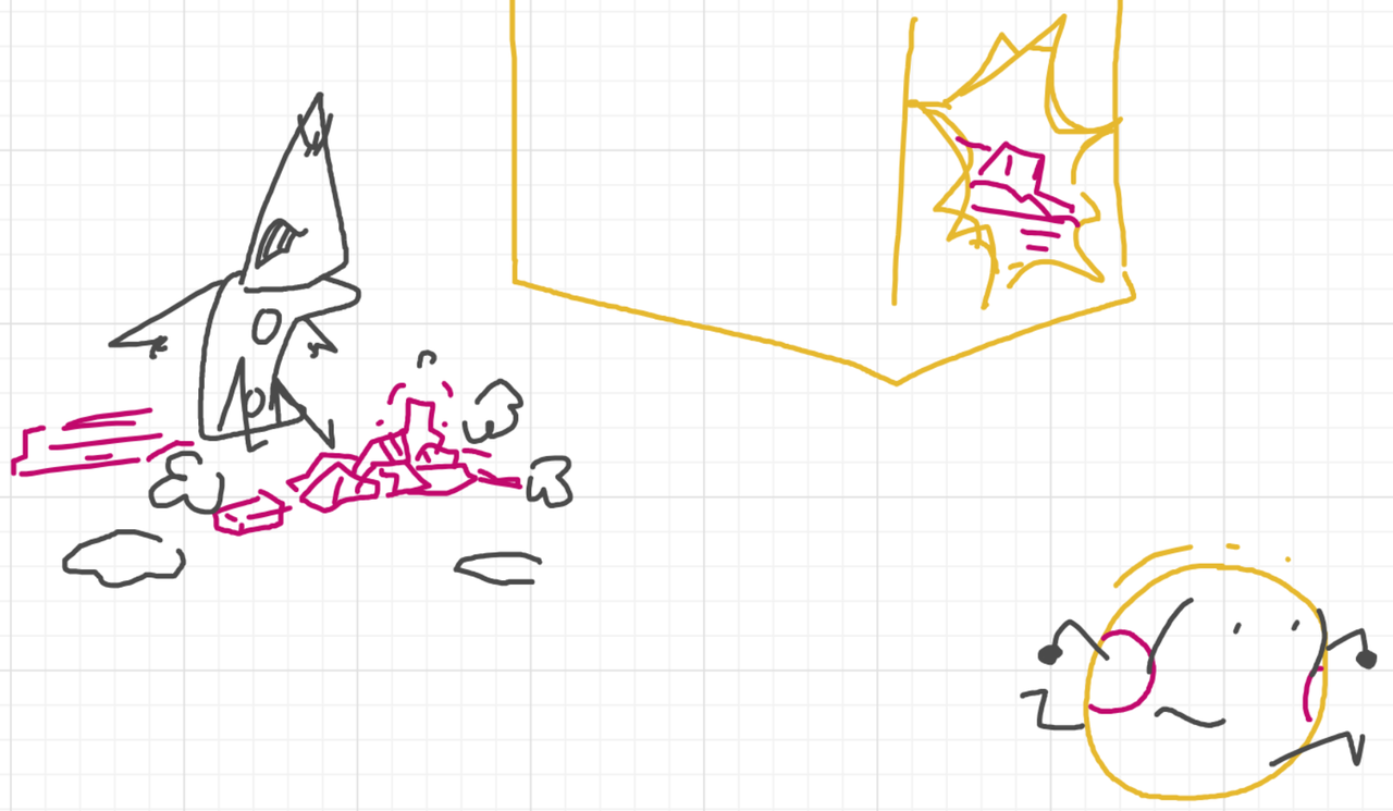 A panel from The Prime Number Few, episode eight of the Board Boards object show by Furretwalk/WalkingFurret.