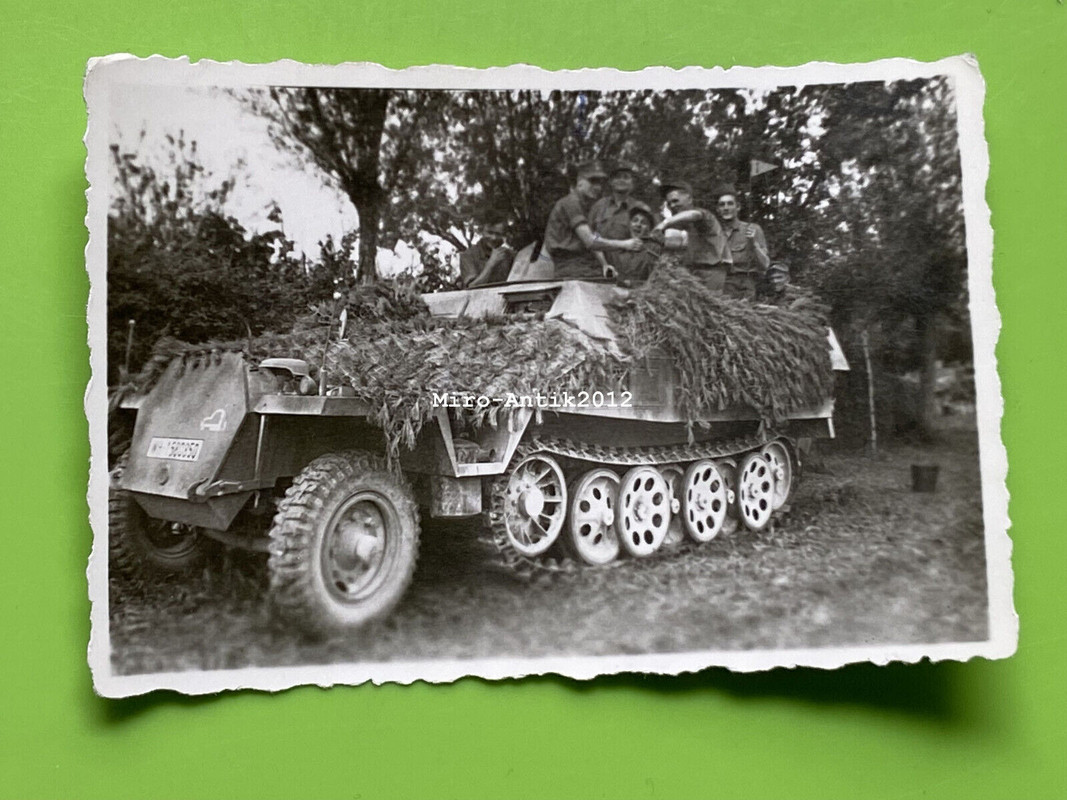 Foto, Wk2, Schützenpanzerwagen Sd.Kfz. 251 in Italien 1943, Zug Trupp 1