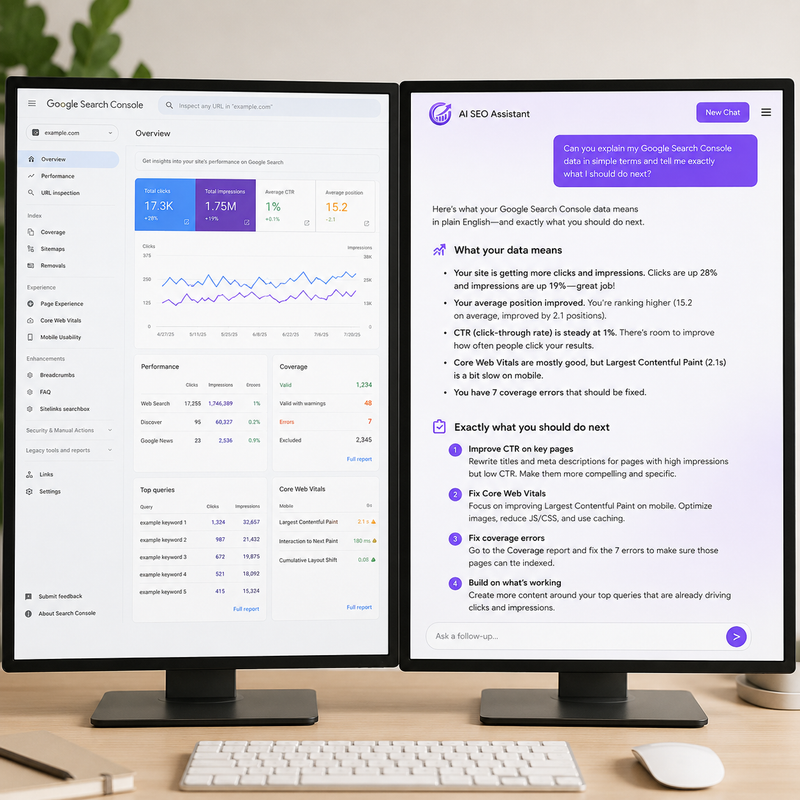 Google Search Console AI analysis 2026 guide how to get real answers from your SEO data