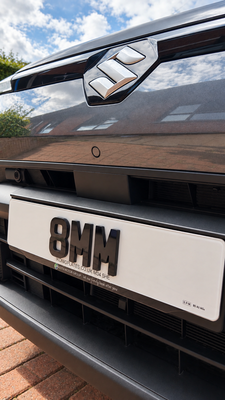 4D 8MM number plate