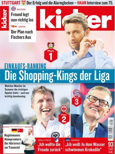 Cover: Kicker Sportmagazin No 93 vom 16  November 2023