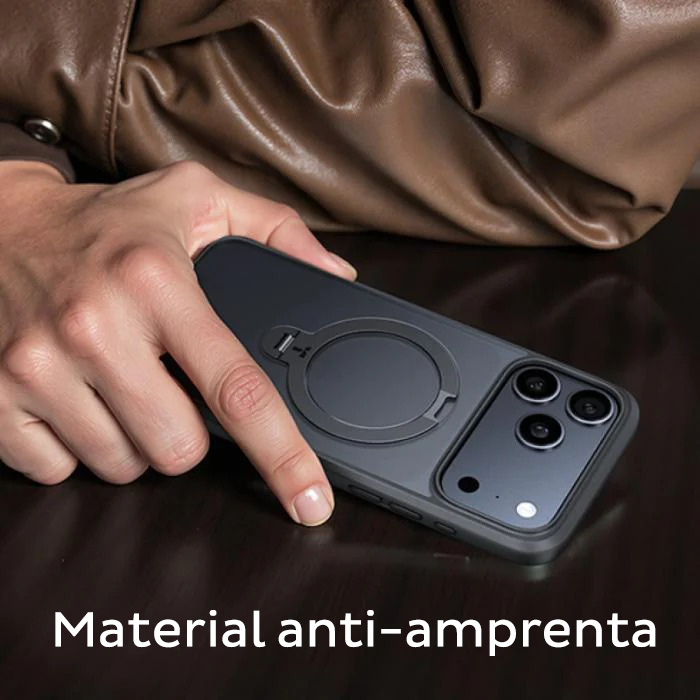 Husa pentru iPhone 17 Pro Torras Ostand Spin MagSafe Series, Incarcare wireless, Inel rotativ, Calitate premium, Portocaliu imgi 83 TORRASOstand Spin Series Casefori Phone17Pro6 3 2026