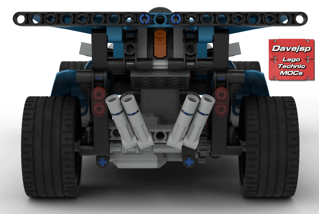 RC racing car using Lego Technic Power Functions