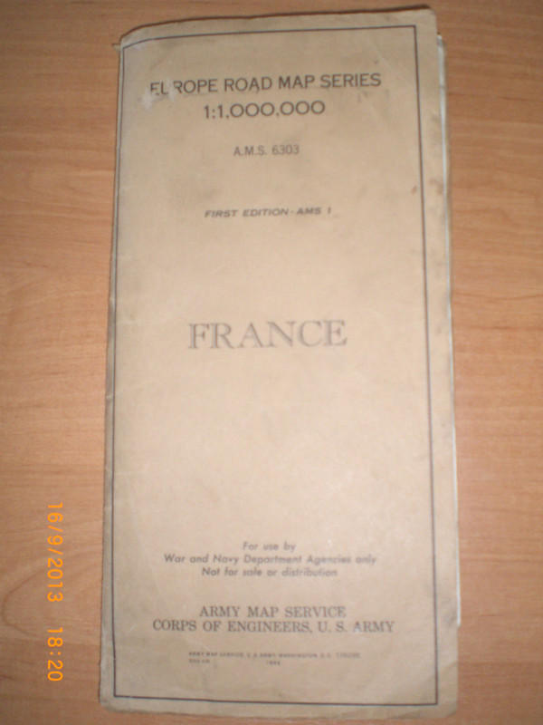 Mapa Francia ( 1944 )