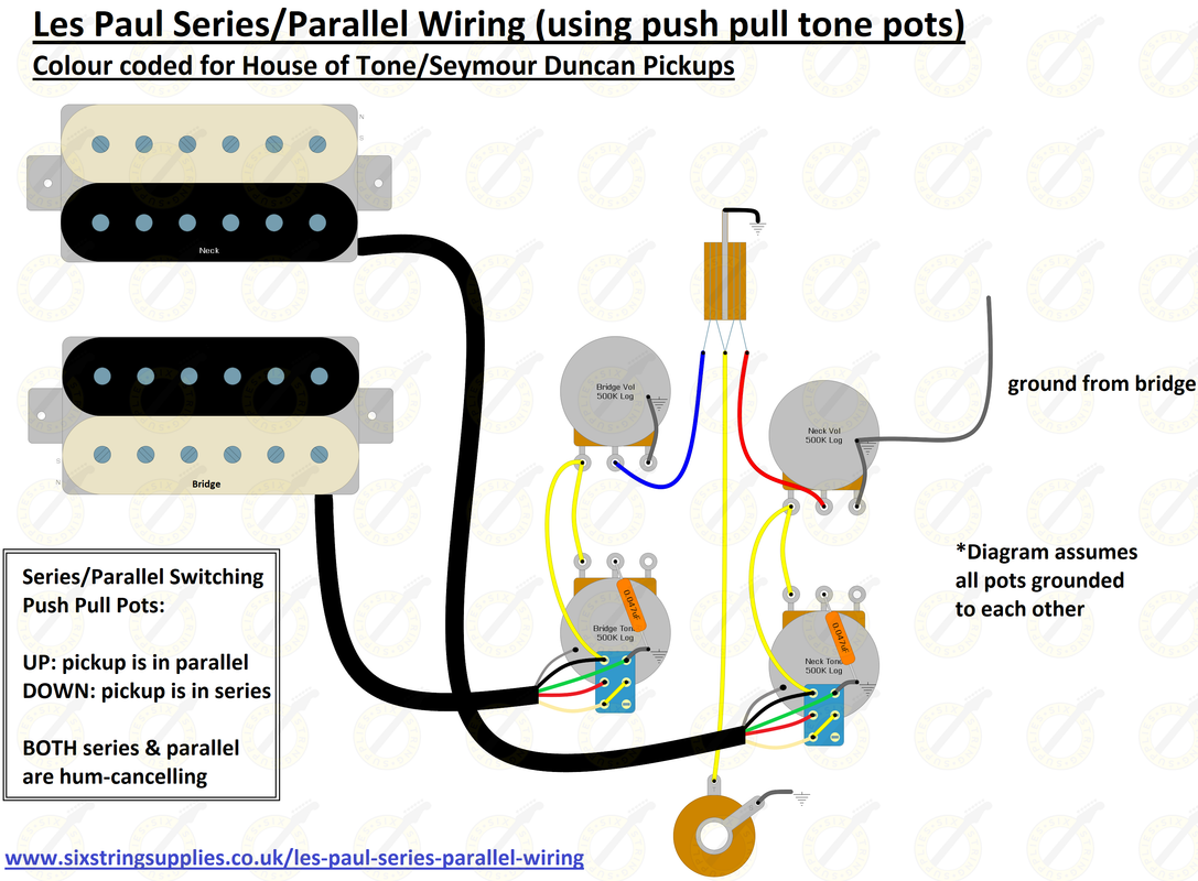 Les Paul Series Parallel Wiring Six String Supplies