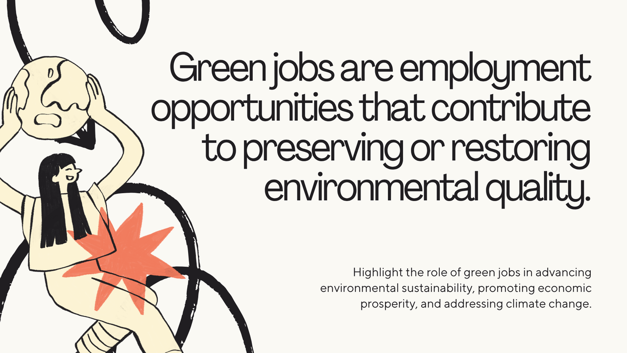 Orange and Beige Playful Illustration Sustainable Business Presentation