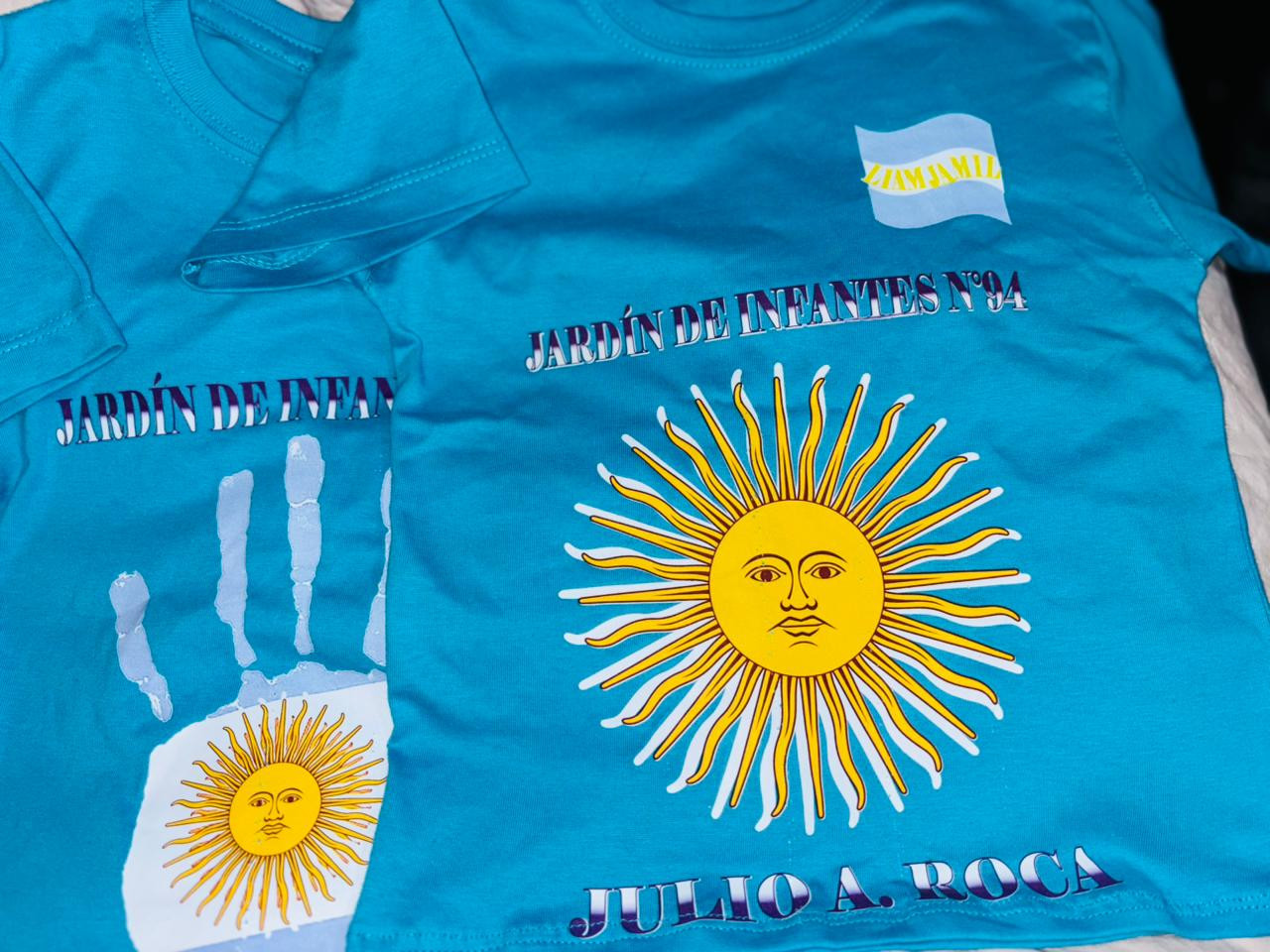 Remeras escolares estampadas DTF