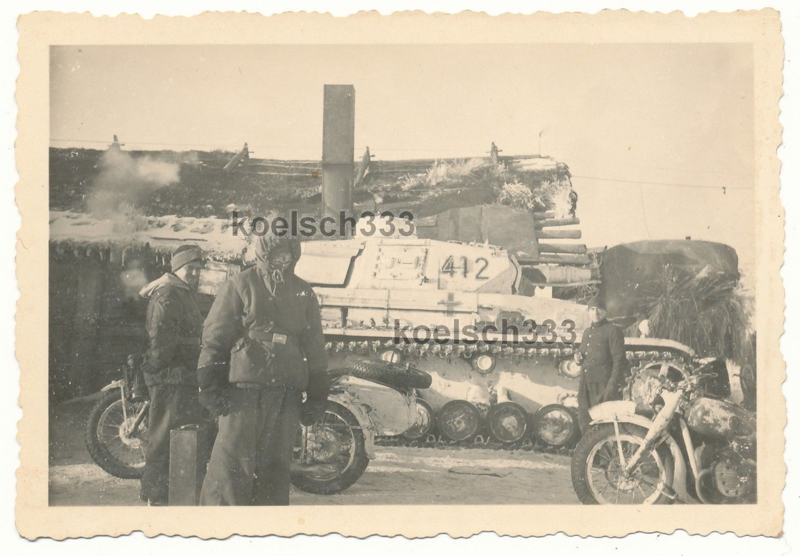 Foto Russland Grenadier mit Kälteschutzmaske Pan