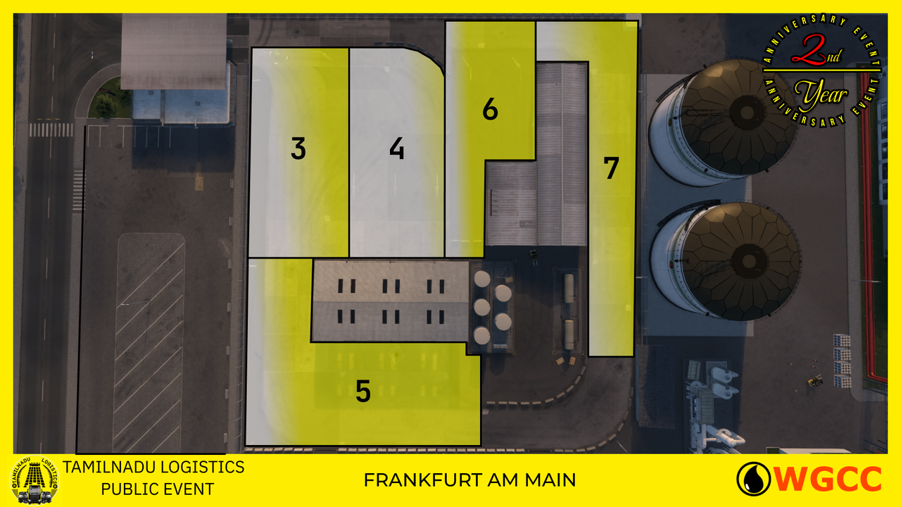 Route A - Frankfurt - WGCC -{Slot3-LOE}-{Slot4-Arab trans}-{Slot 5-Nexus Trans}-{Slot6 - Enjoy Truckers}-{Slot7 - Available}