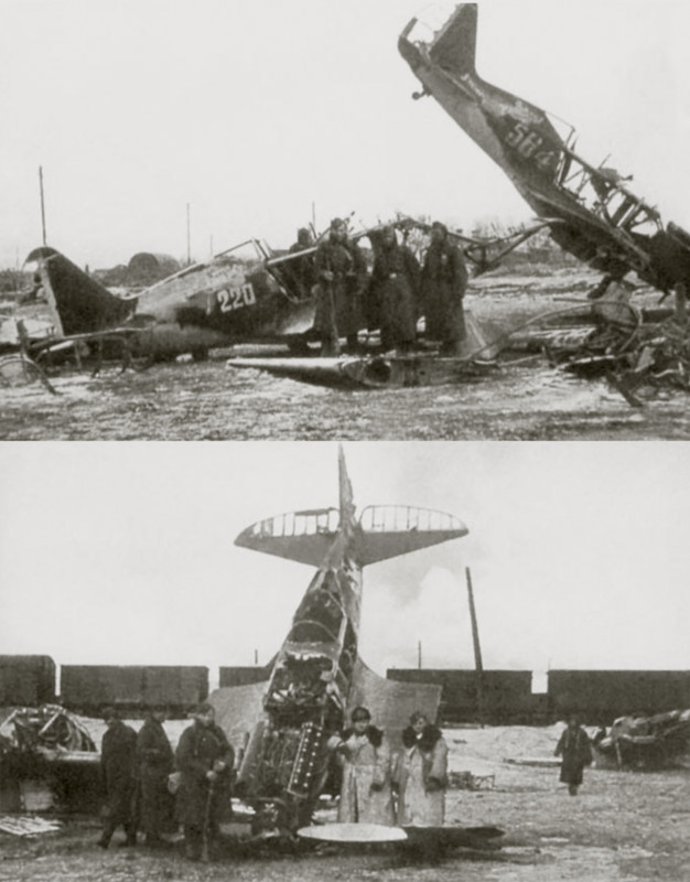 Mikoyan-Gurevich-MiG-1-unknown-unit-White-220-and-564-destroyed-early-Barbarossa-1941-01