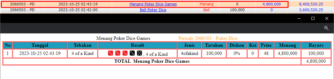 Bukti JP togel hari ini