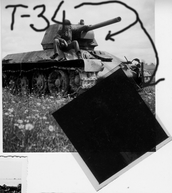 Foto, beute T-34 Tank, Panzer Russland Sowjet sehr schön