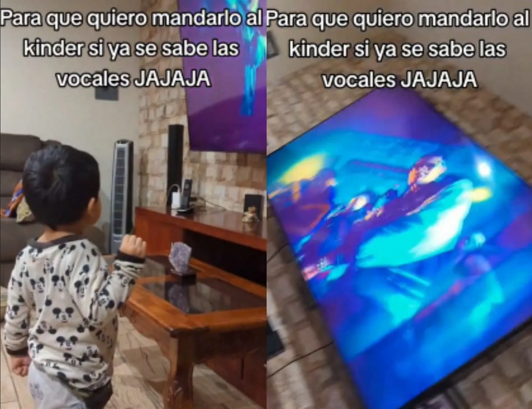 Niño se vuelve viral en TikTok por aprender las vocales con reggaetón