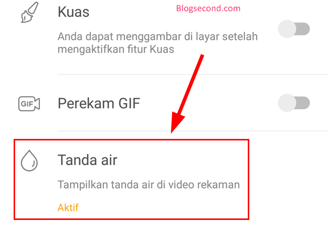 Menghilangkan Watermark pada DU Screen Recorder
