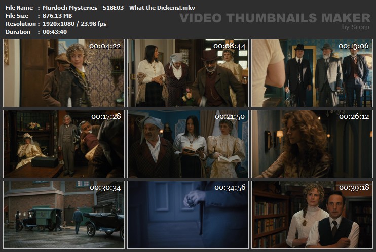 Murdoch Mysteries - S18E03 - What the Dickens!.mkv