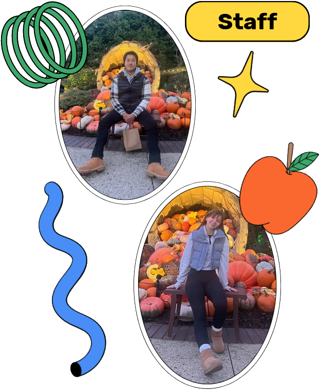 Staff at pumpkin patch