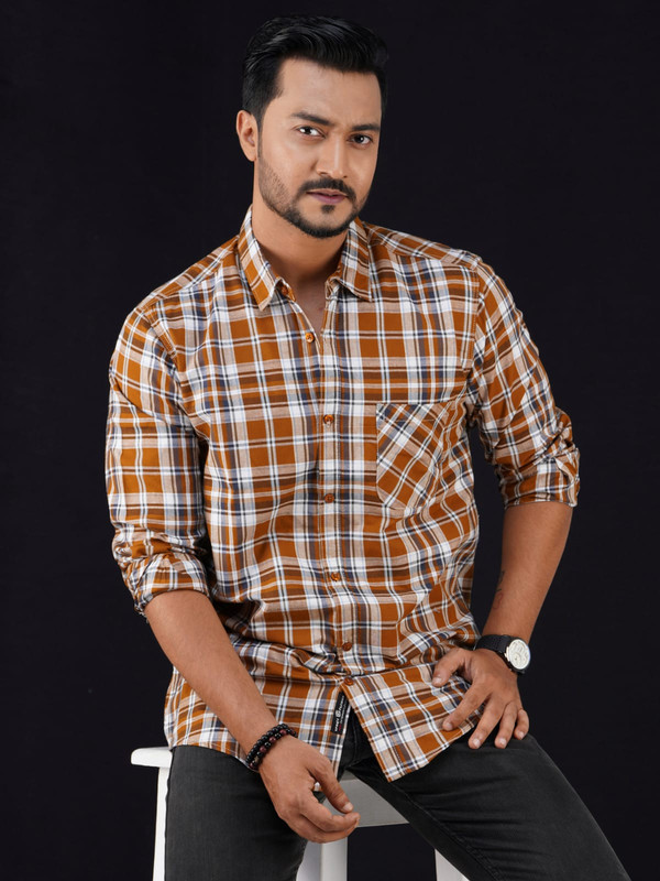 Mens Full Sleeve Check Shirt – Style, Comfort & Quality Combined!