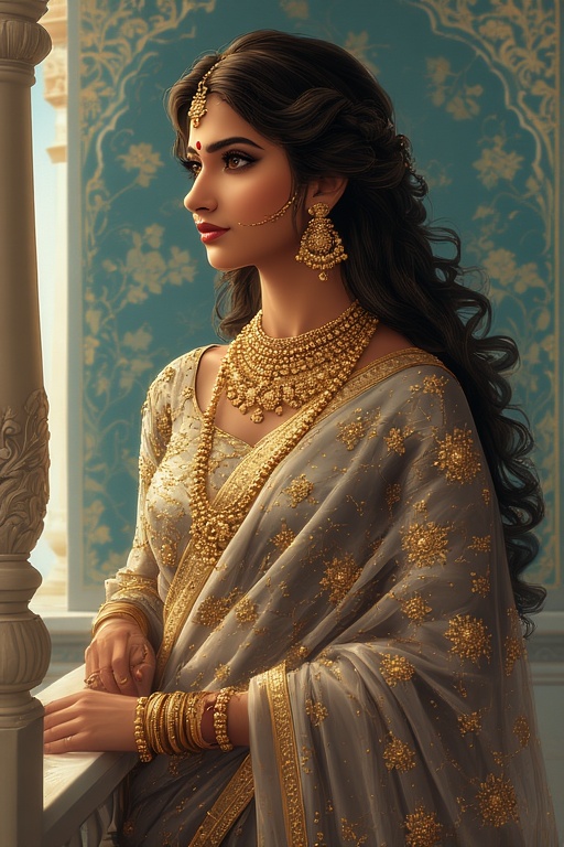 A-portrait-of-an-Indian-queen
