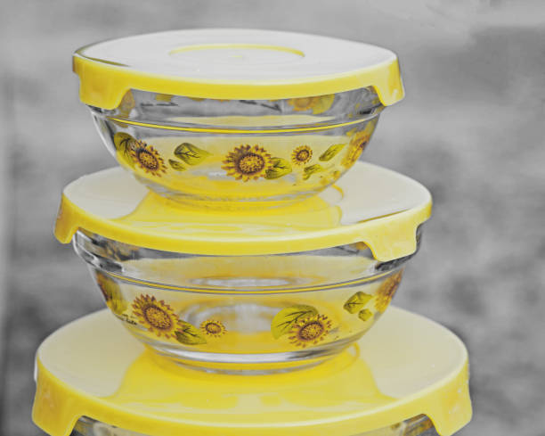 glass bowl with lid