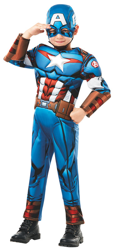 Costume de Captain America Deluxe 3-8 ans