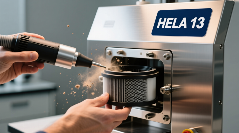 Замена фильтра в пылесосе для ногтей