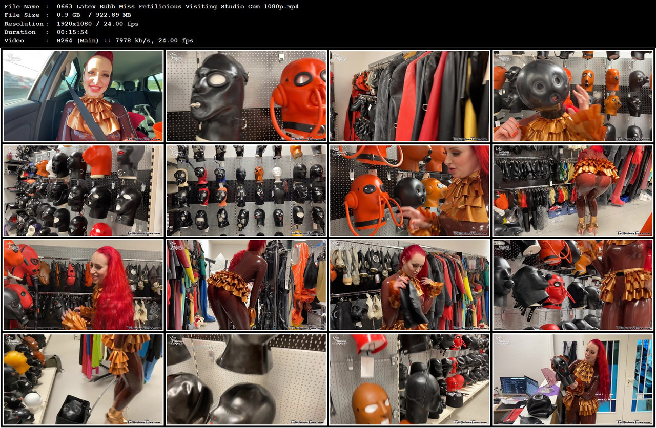 0663 Latex Rubb Miss Fetilicious Visiting Studio Gum 1080p mp4