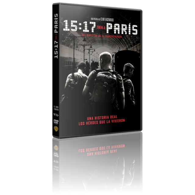 Portada - 15:17 Tren a París [DVD9Full] [PAL] [Cast/Ing/Ale] [2018] [Acción]